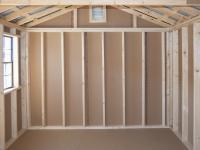 10x14 Peak Storage Shed Interior