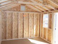 10x14 Peak Storage Shed Interior